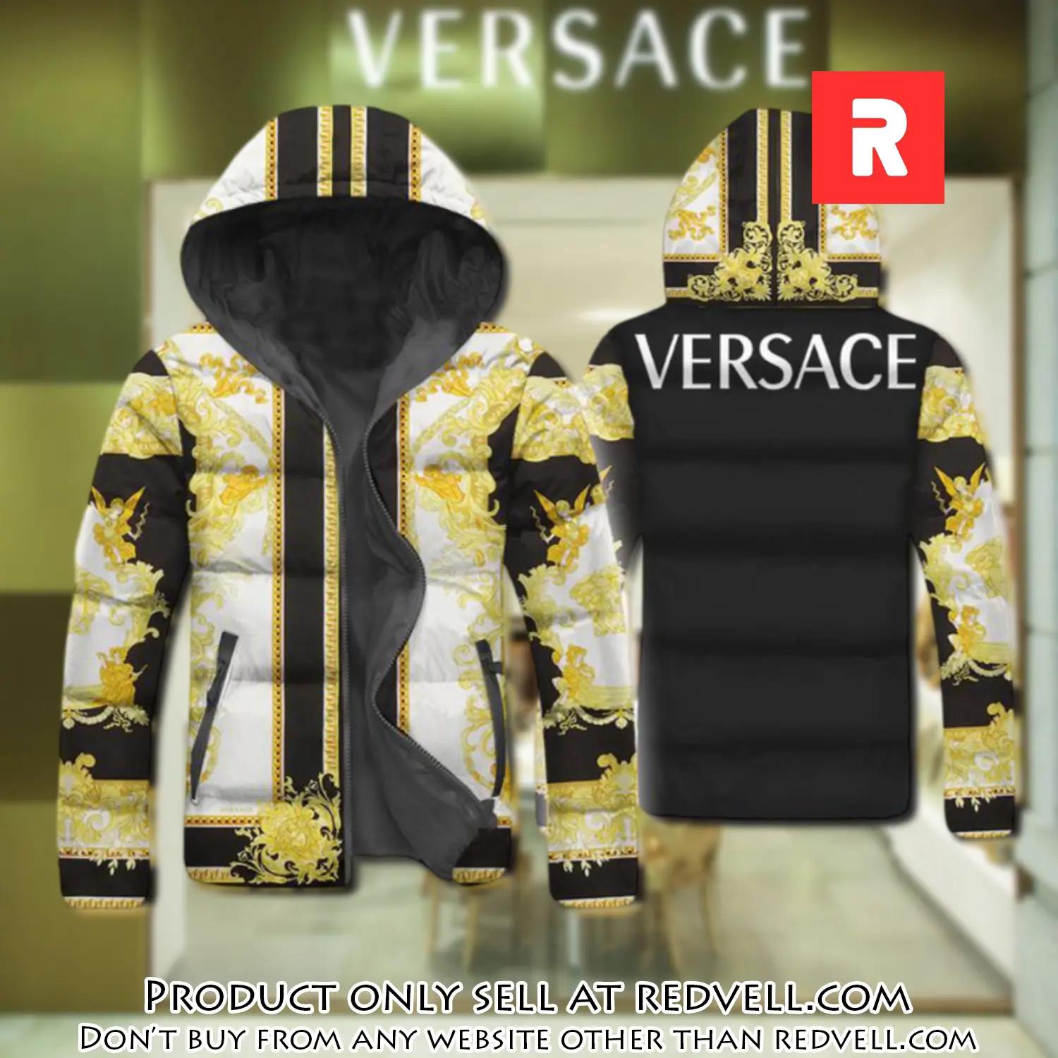 Versace downfilled coat ultralight down jacket outdoor jacket warm outwear dfj1023 rv5144729